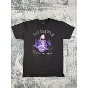 Vans Medium Classic‎ Fit Off The Wall Skull Graphic Black Electric Gothic Grunge